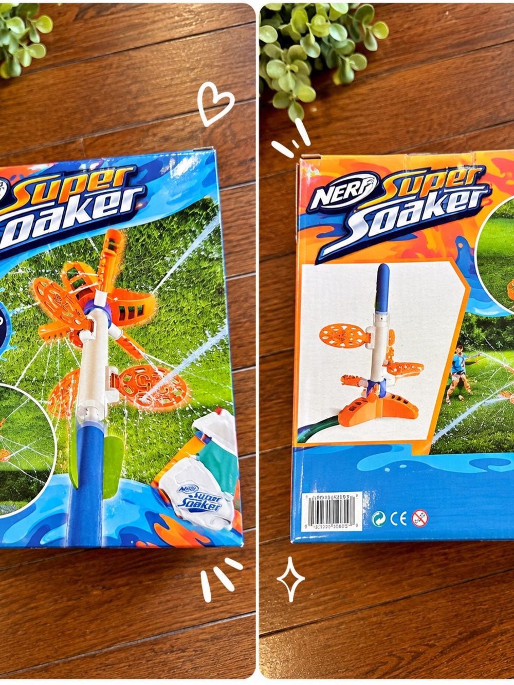 Nerf Super Soaker Orange & Blue Sprinkler Toy